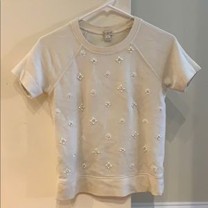 JCrew sequence top Xs white